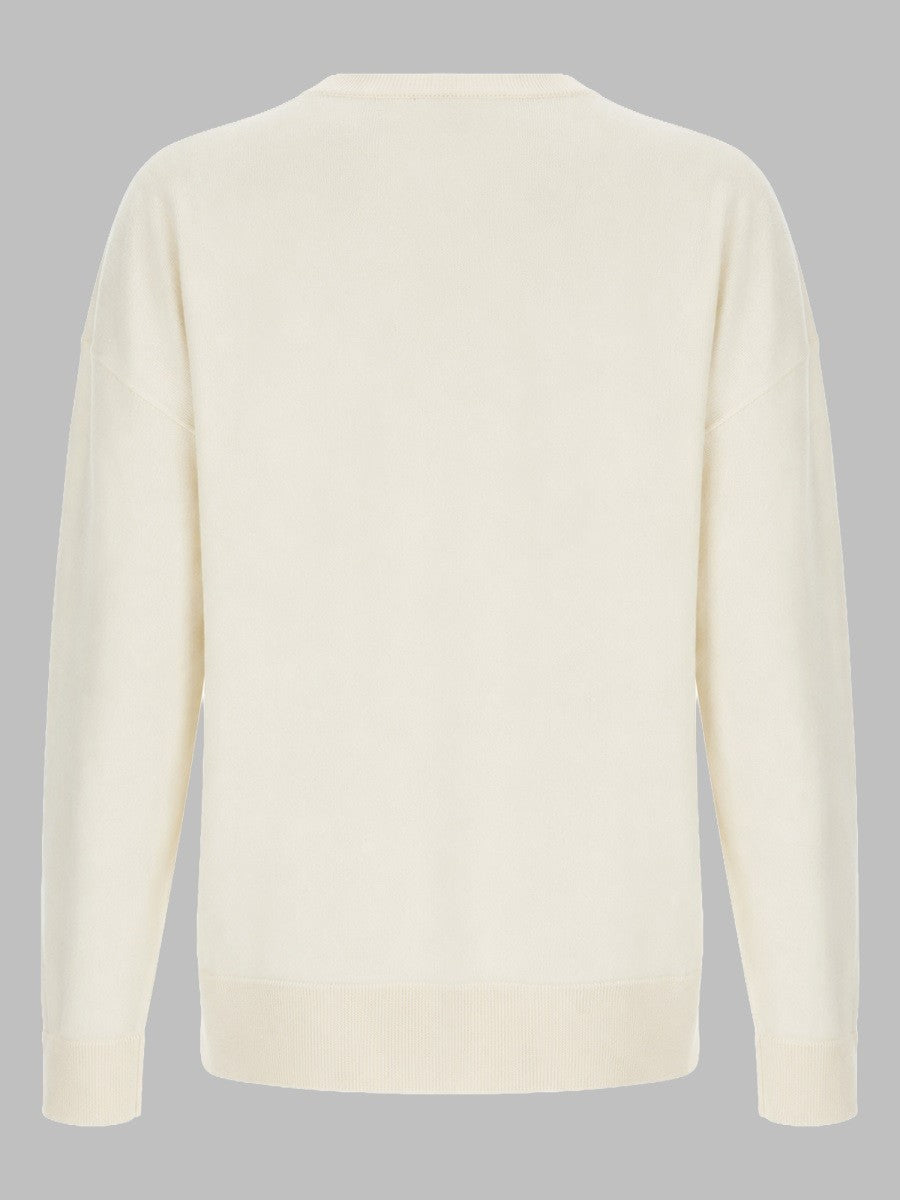 MAGLIA IN CASHMERE CON SCOLLO A V