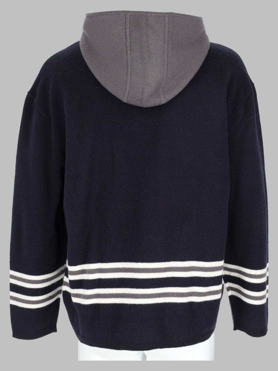 Maglia In Lana Con Cappuccio