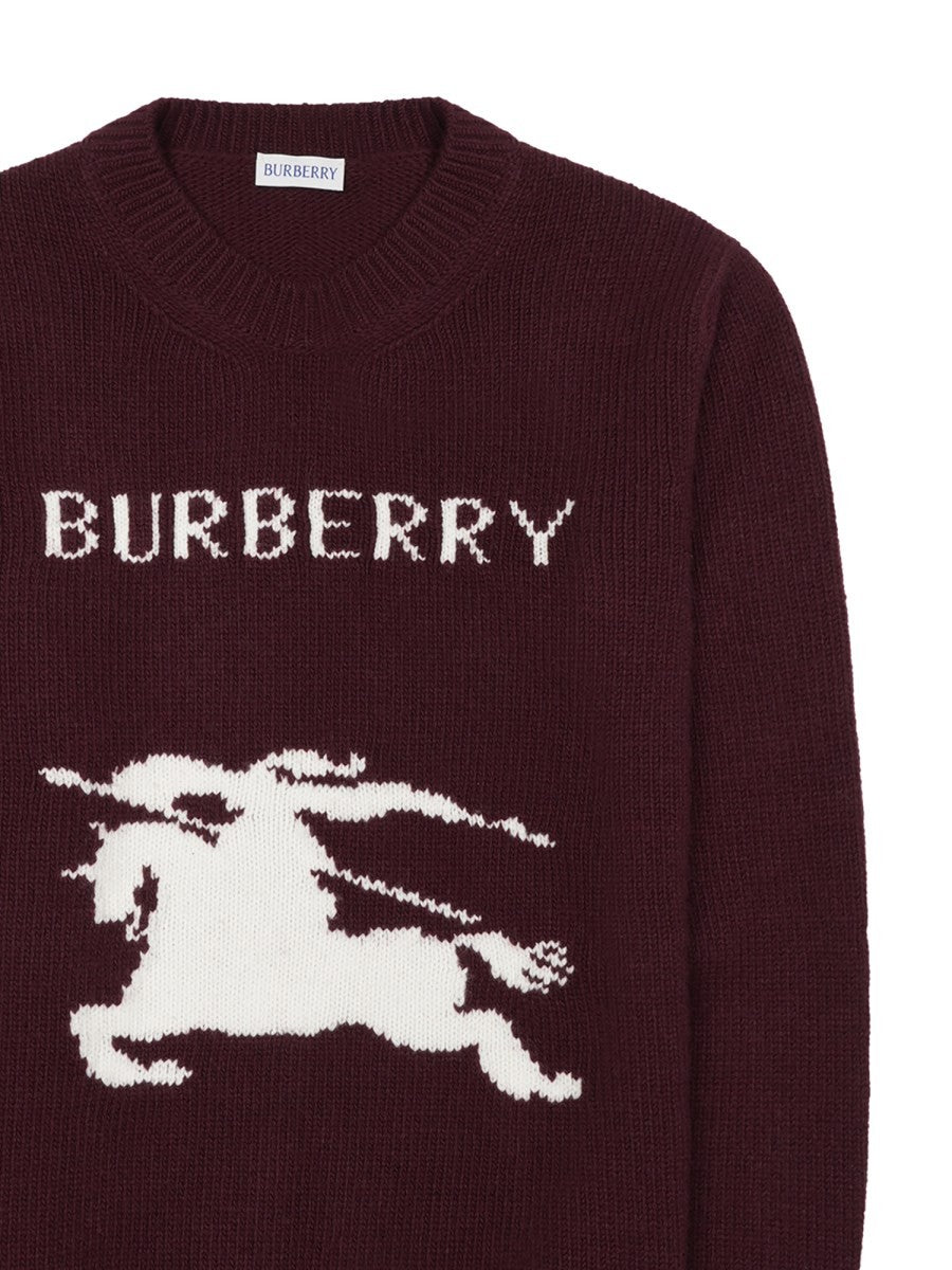 Maglia In Lana e Cashmere Con Logo