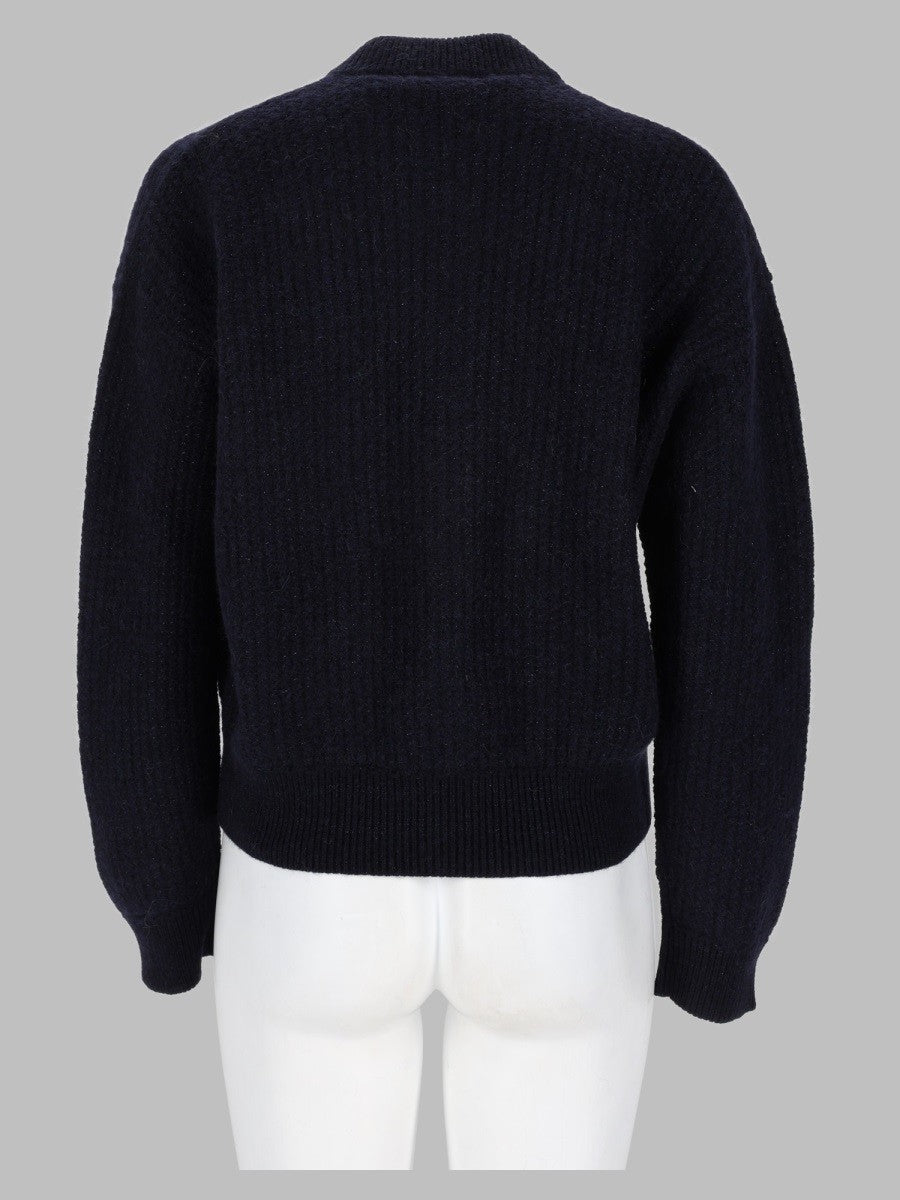 Maglia in Misto Lana e Cotone con Zip