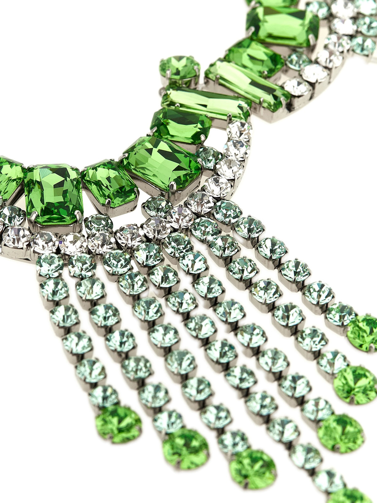 Maxi necklace with rhinestones
