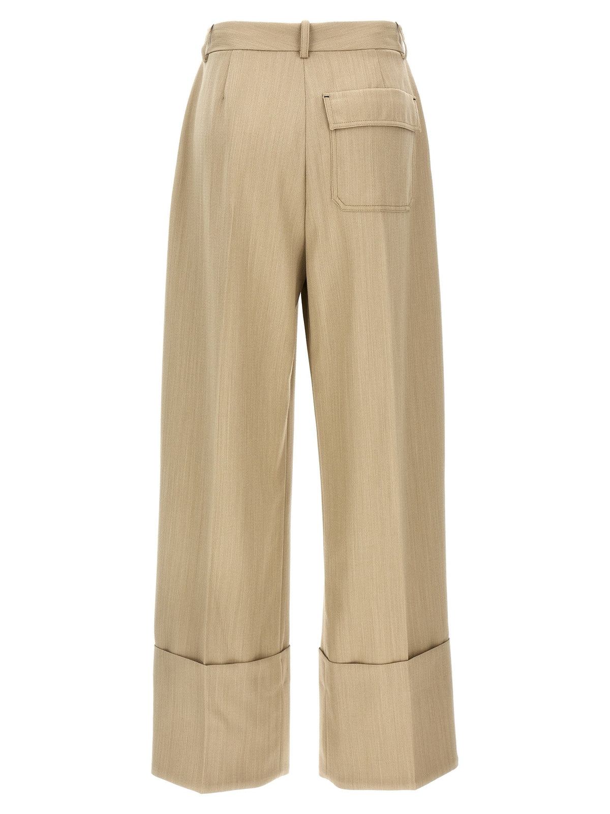 Maxi turn-up pants