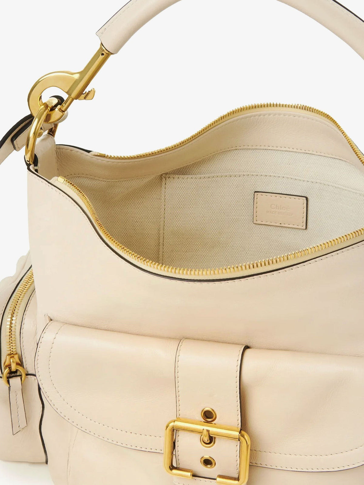 Medium Double Carry leather shoulder bag