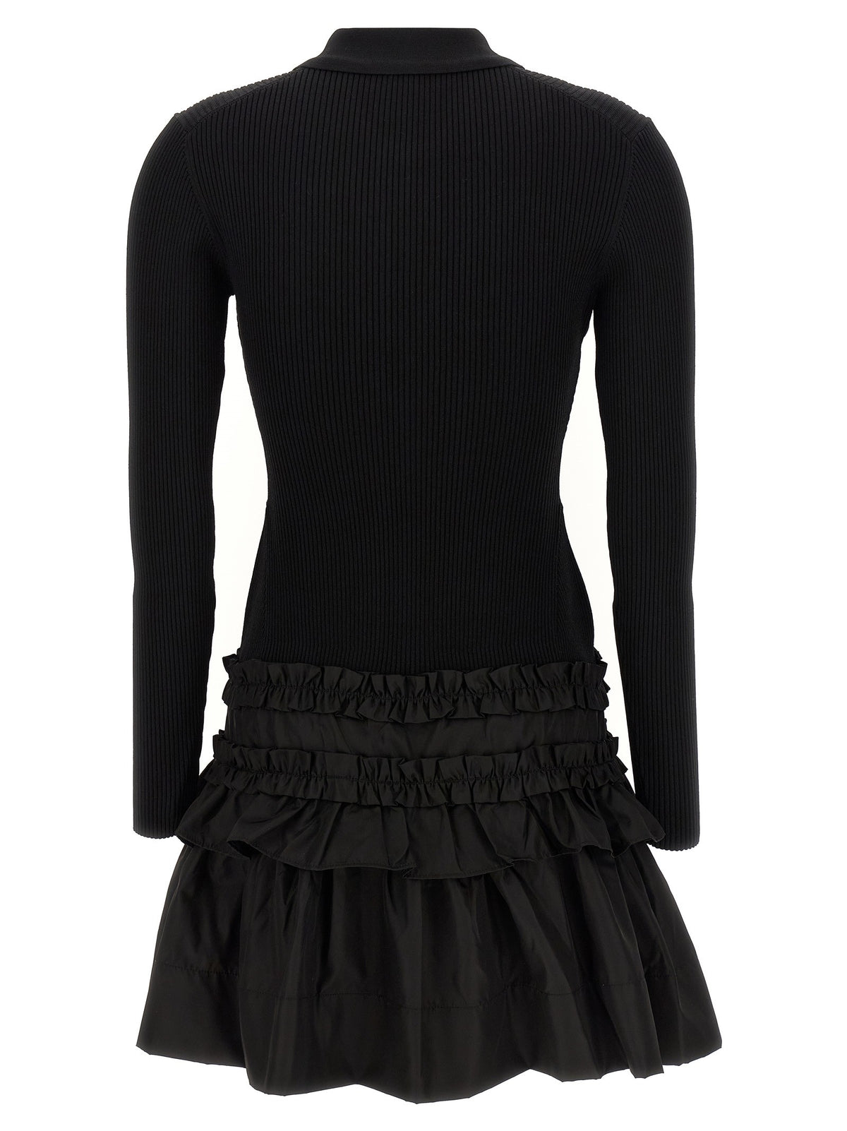 فستان قصير "Melange Rib Knit Mini"