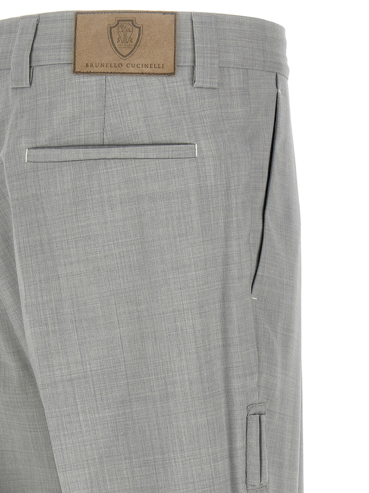 Mélange wool pants