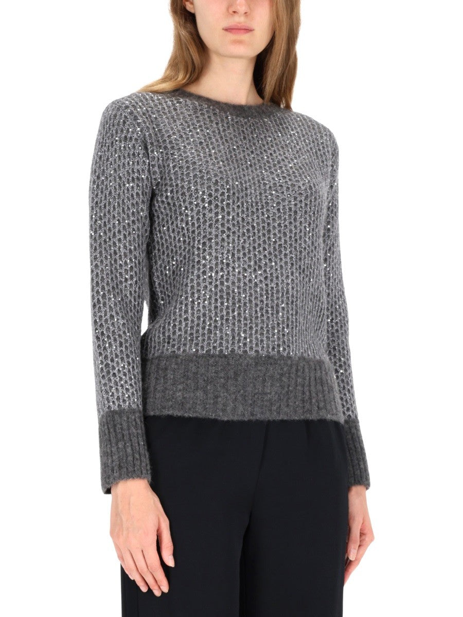METALLIC EFFECT SEQUIN JERSEY