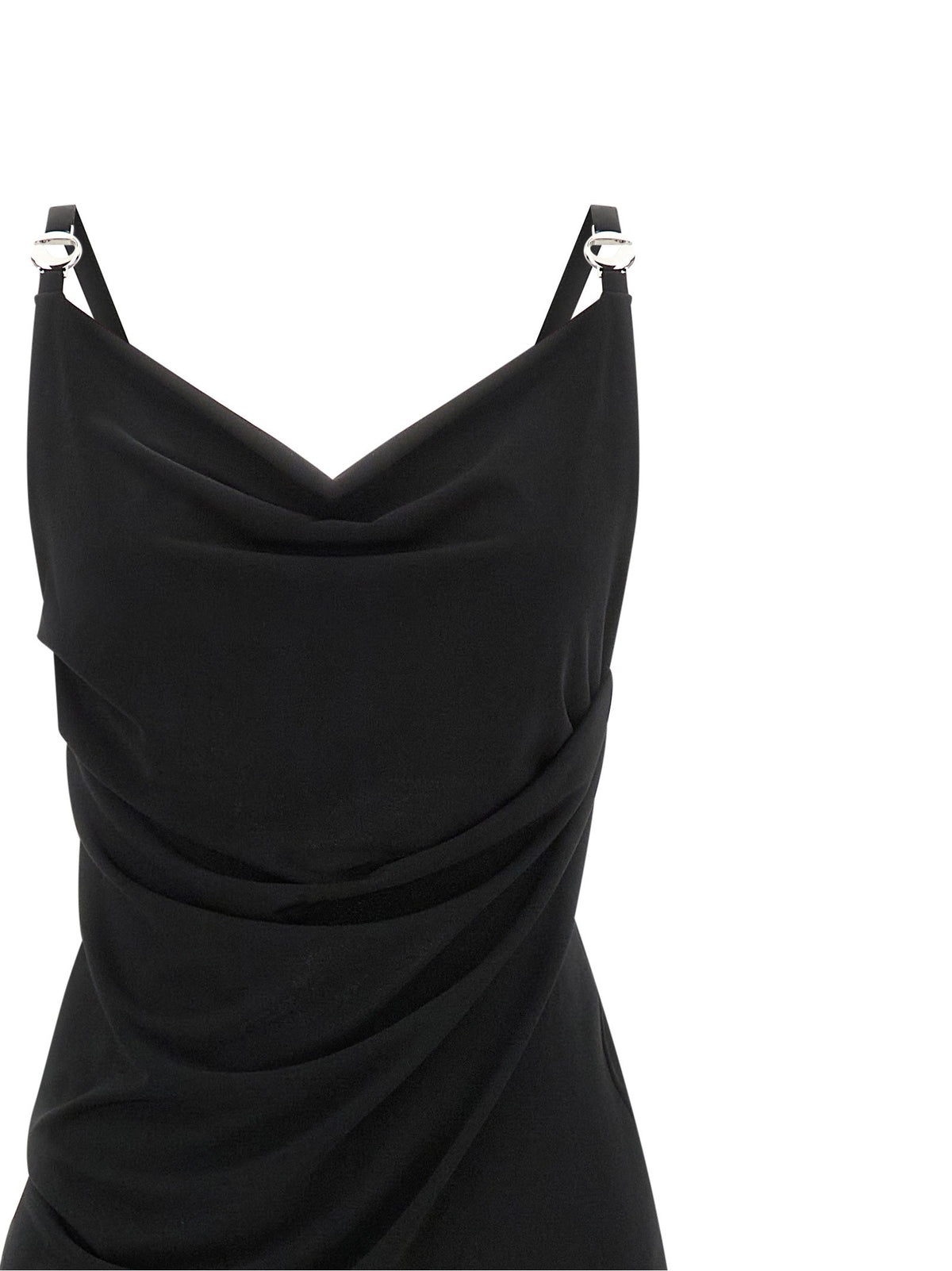 Metallic logo dress