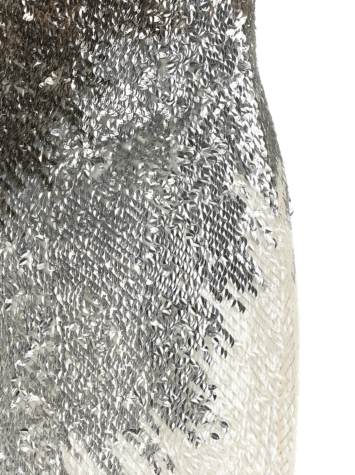 Metallic tulle dress