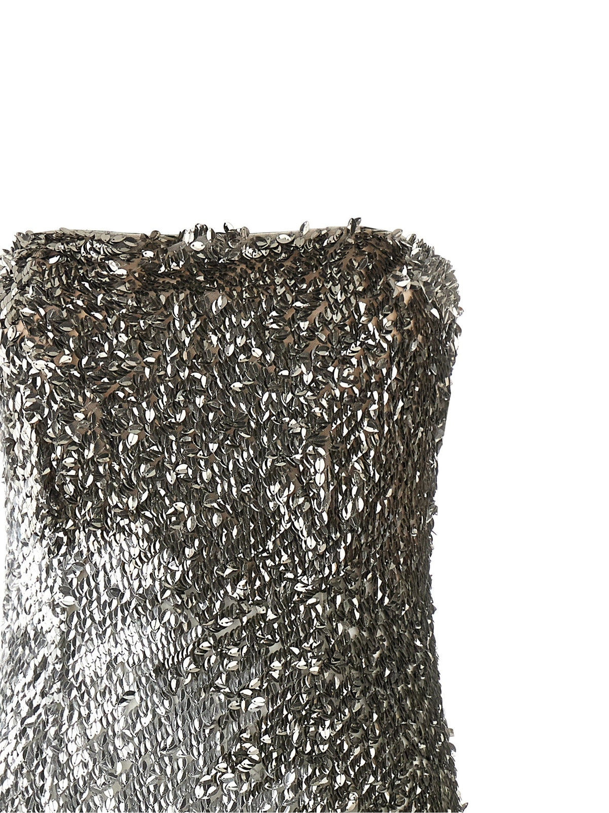 Metallic tulle dress