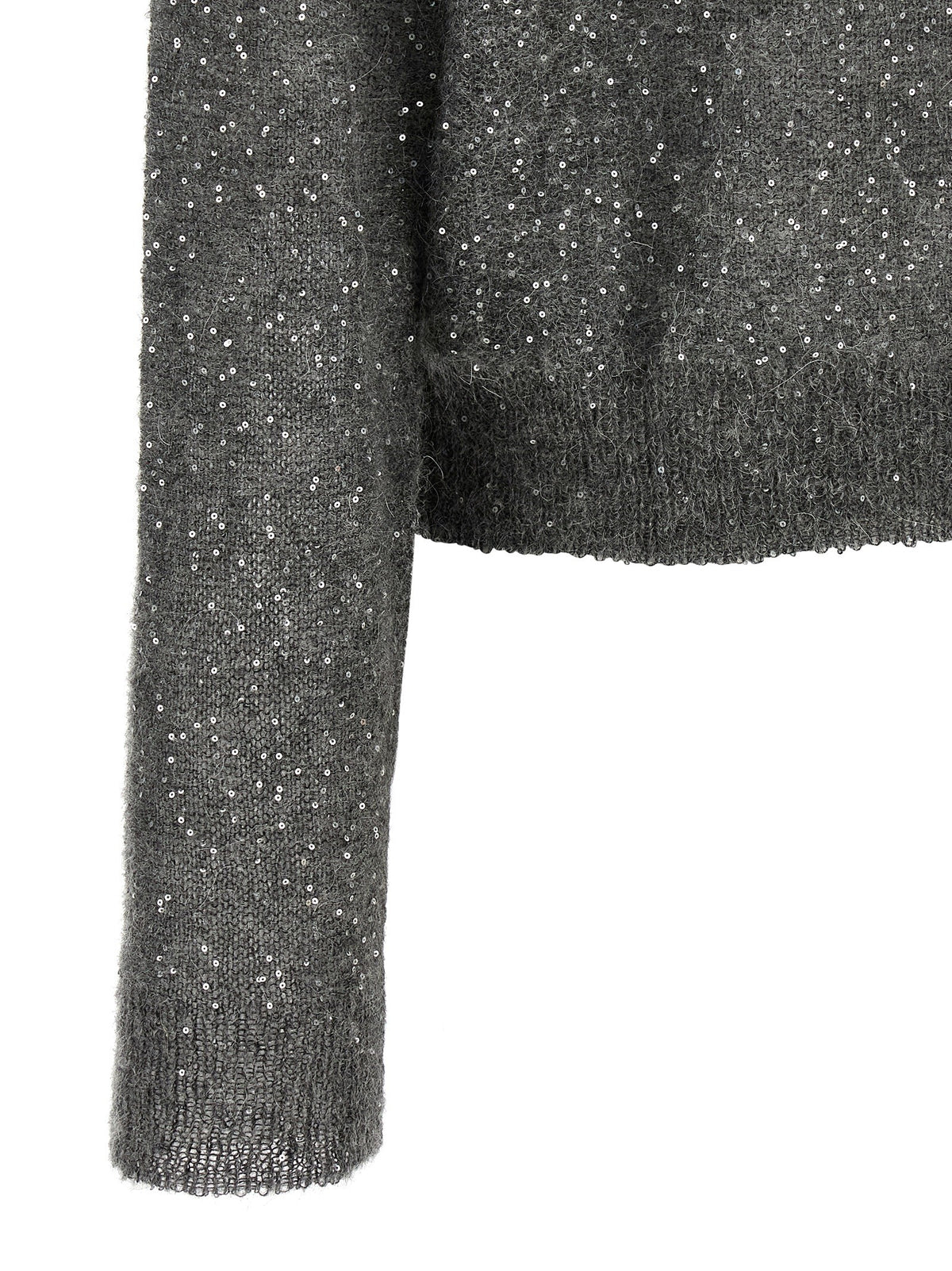 Micro sequin sweater