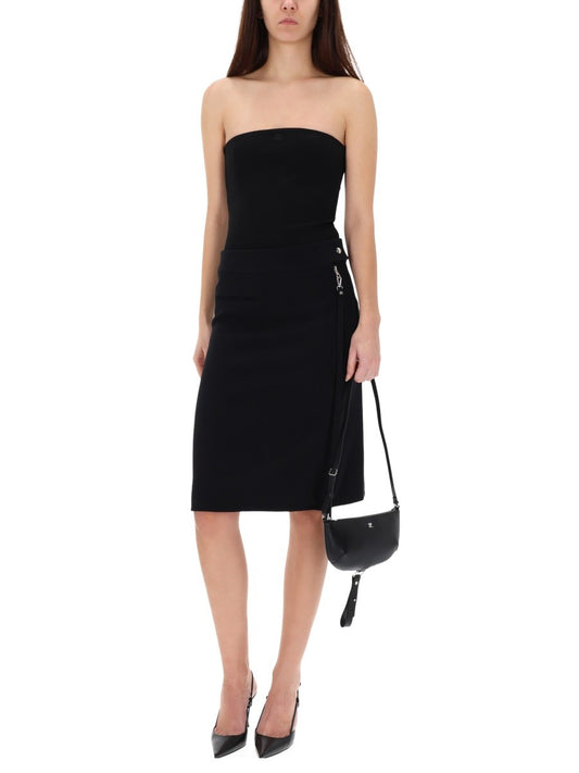 MIDI SKIRT WITH ZIPPER