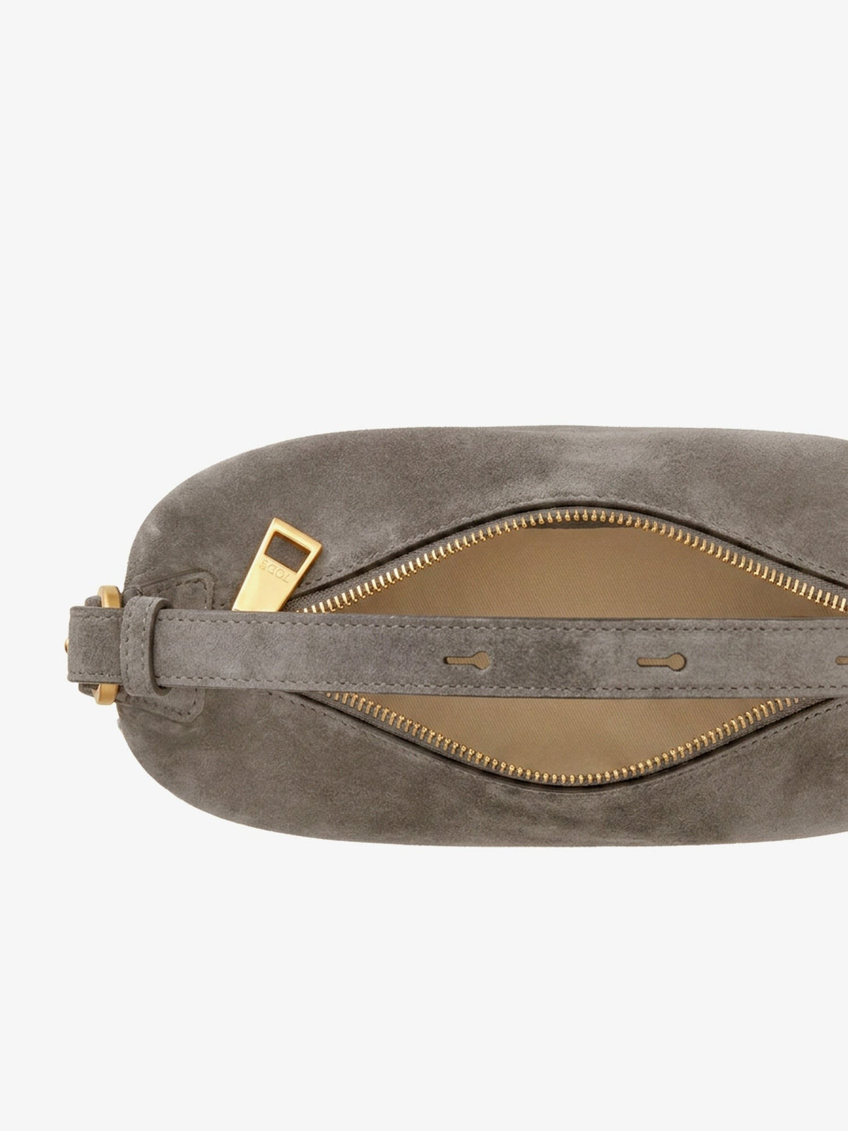 Mini Bag Metal Dots suede crossbody bag