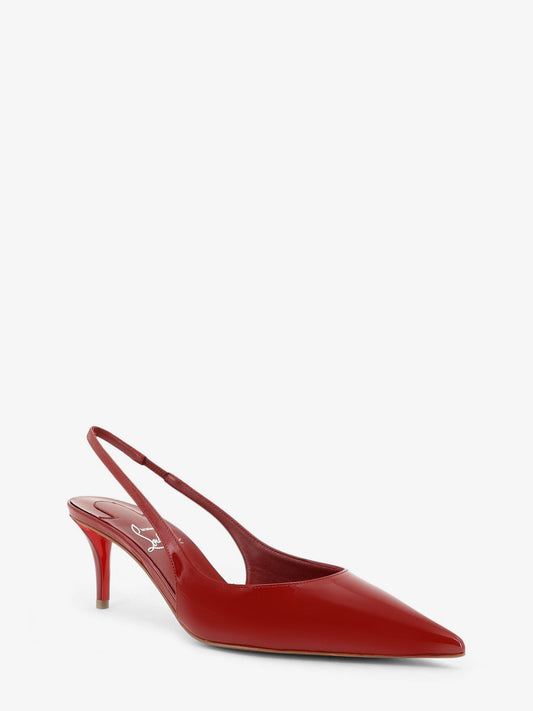 Miss Z patent leather slingback décolleté