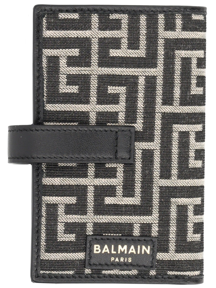 MONOGRAM CARD HOLDER WITH PADLOCK