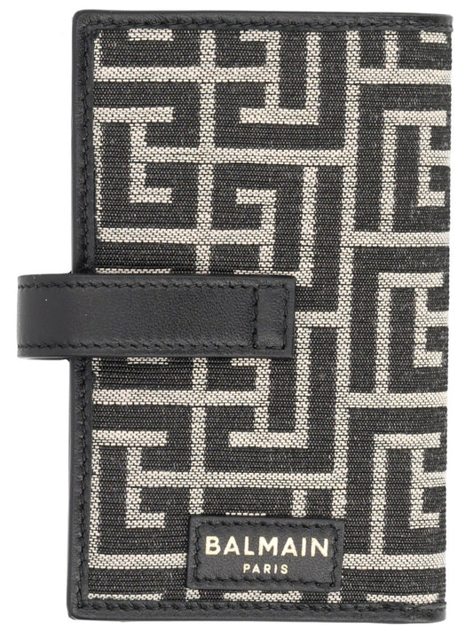 MONOGRAM CARD HOLDER WITH PADLOCK