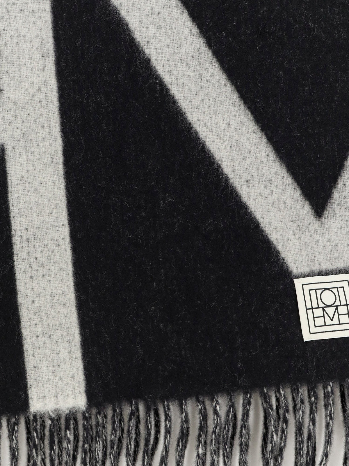 Monogram wool scarf