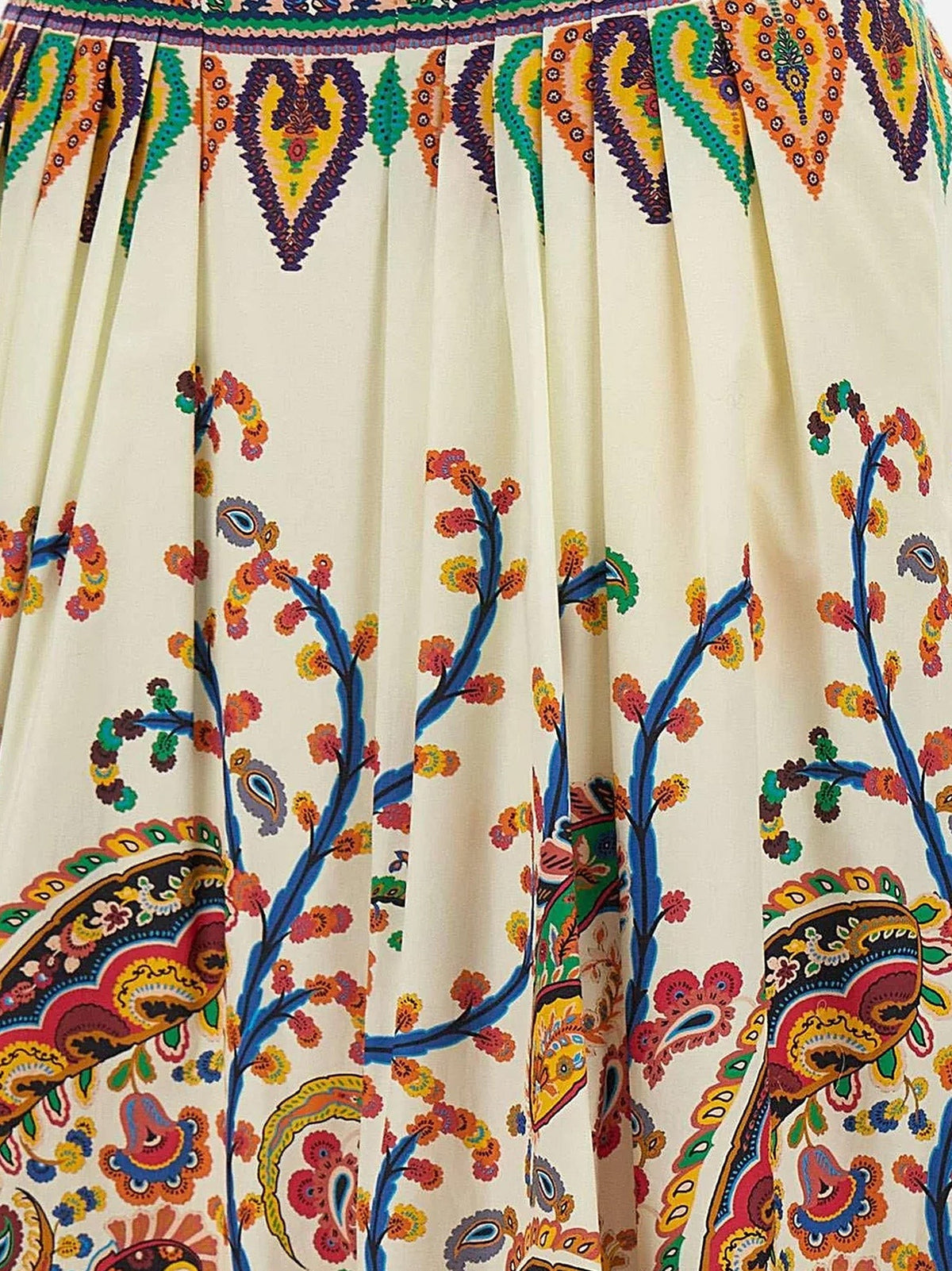 Multicolor cotton skirt