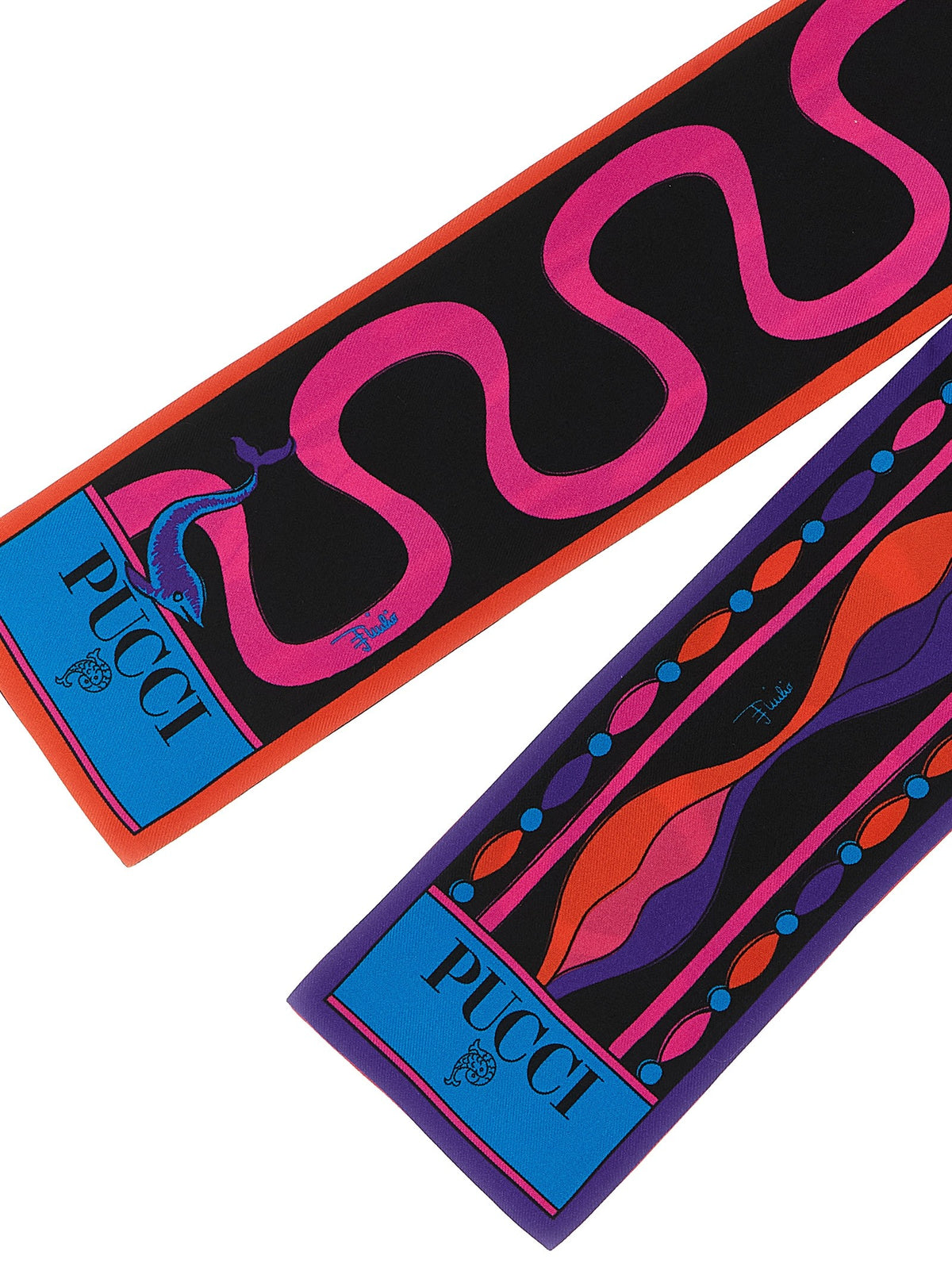 Multicolor print mix scarf