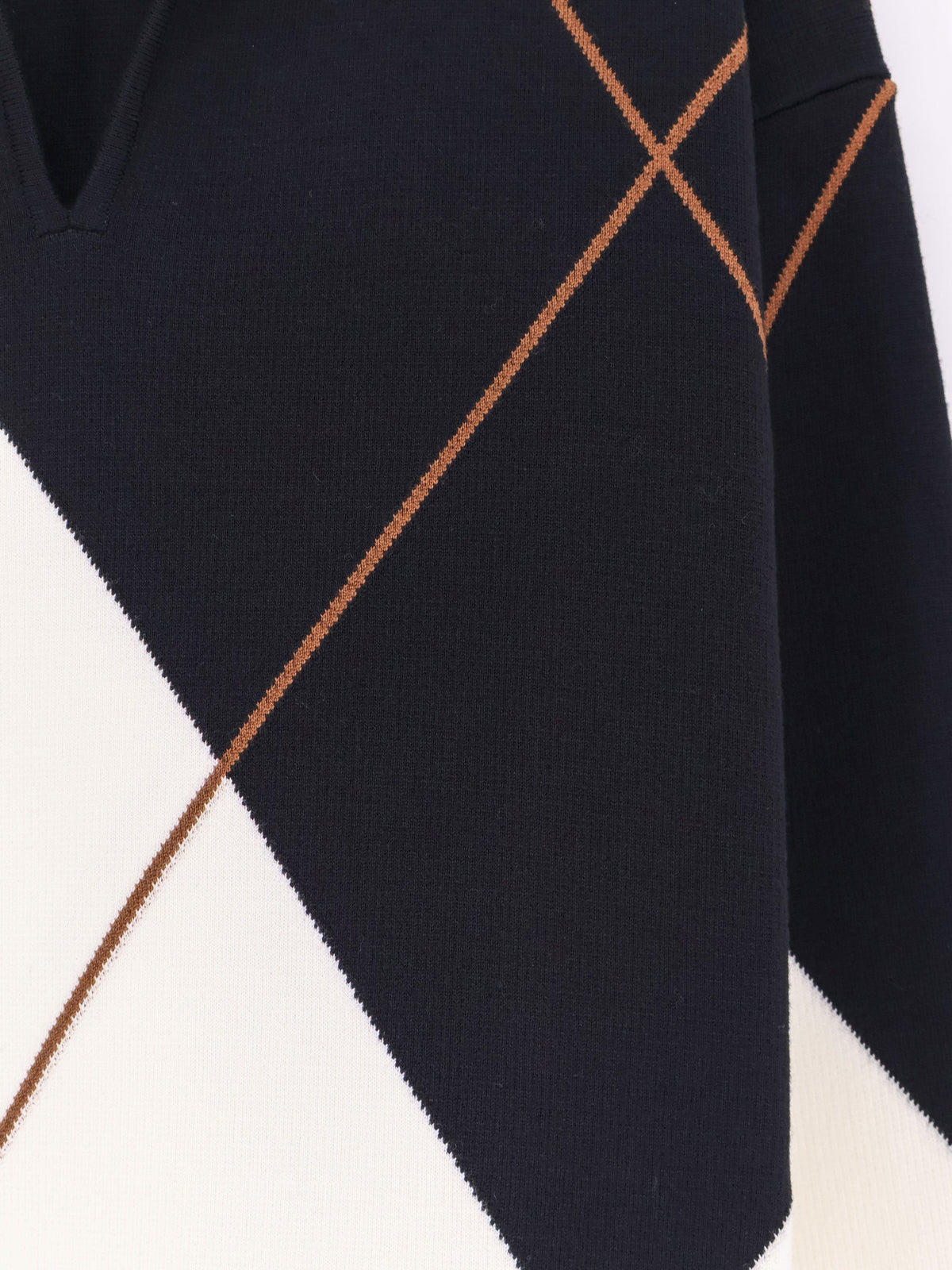 Mxmsala argyle pattern virgin wool sweater