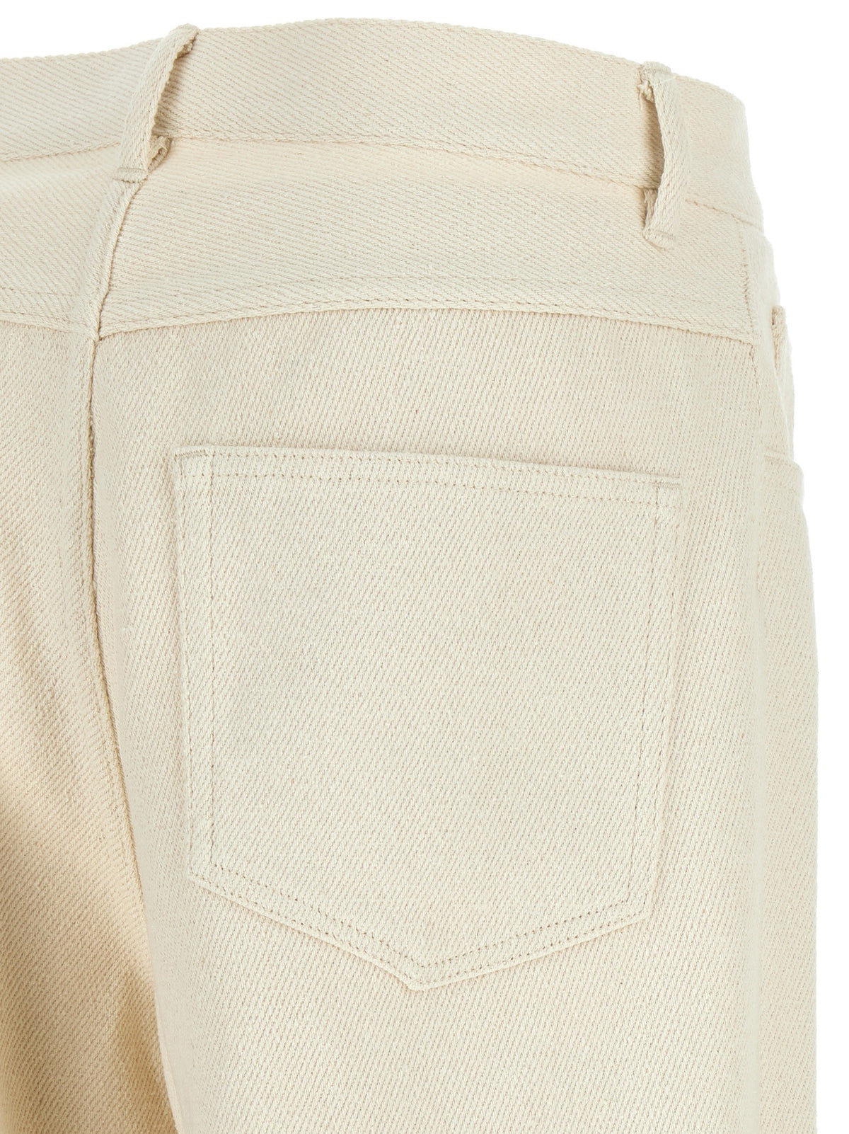 Noil silk pants