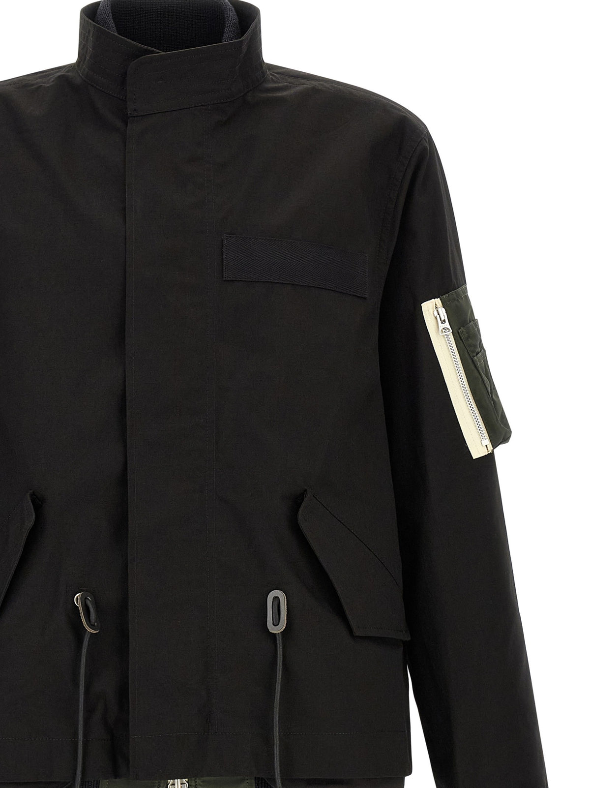'Nylon Twill x Rip Stop' coat