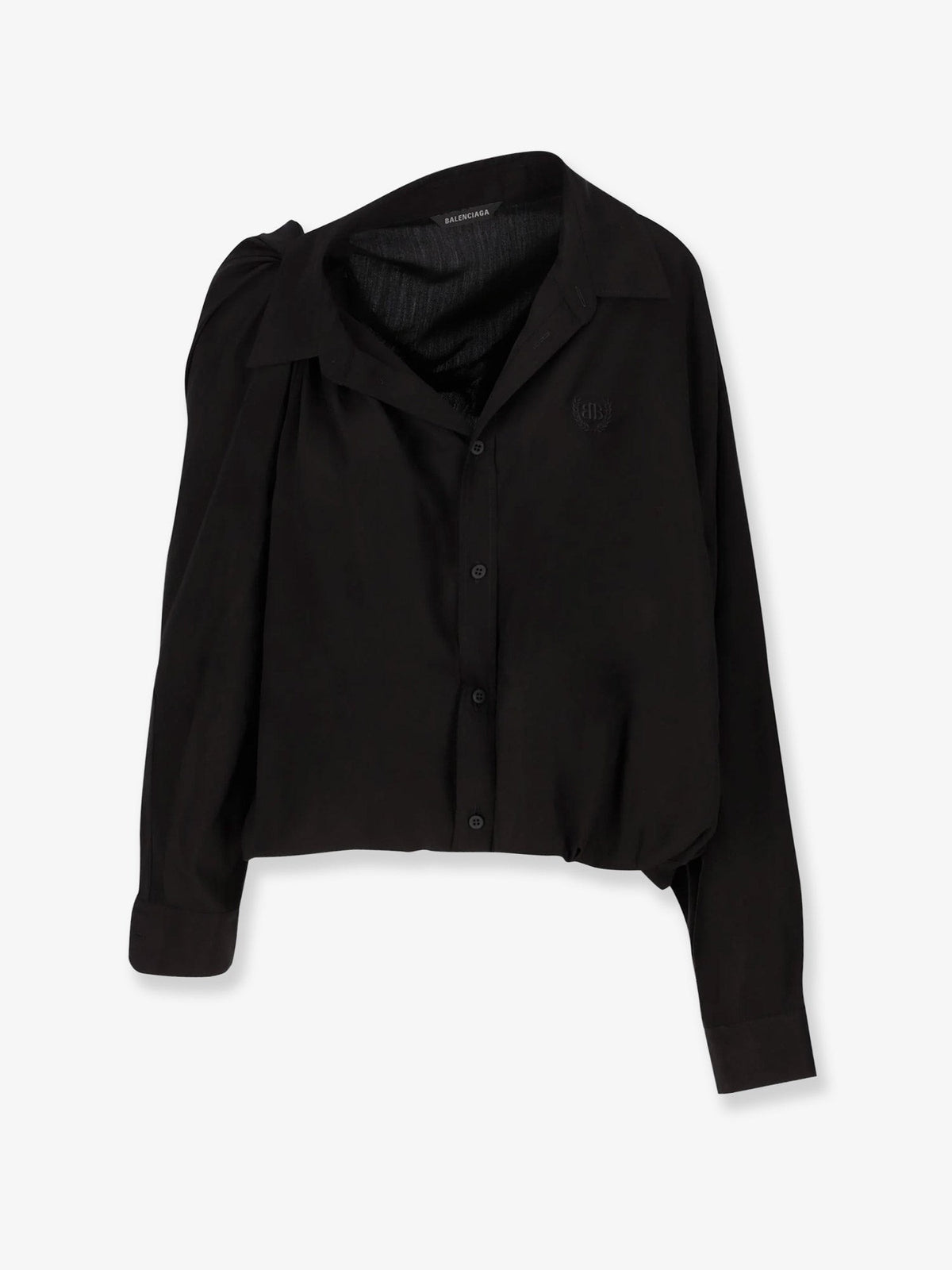 One shoulder lyocell shirt