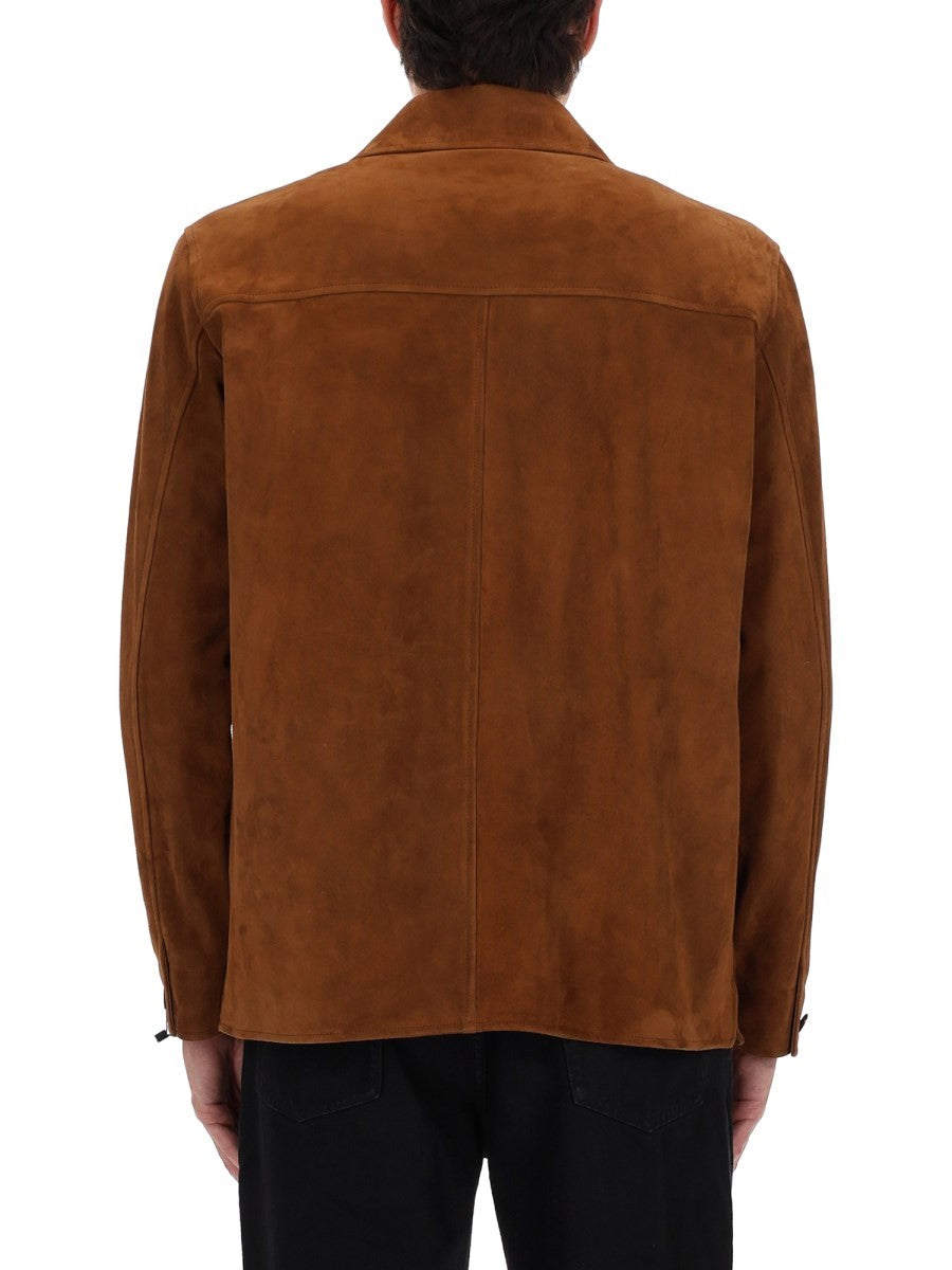 OVERSHIRT IN SUEDE
