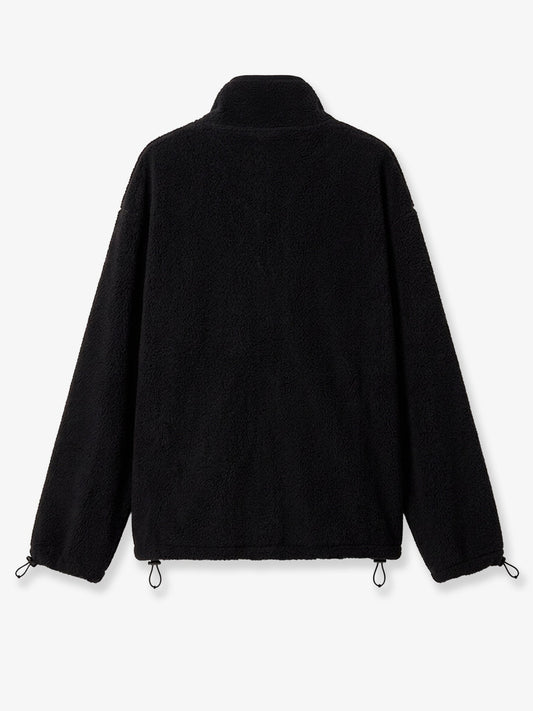 Oversized cotton zip-up sweatshirt