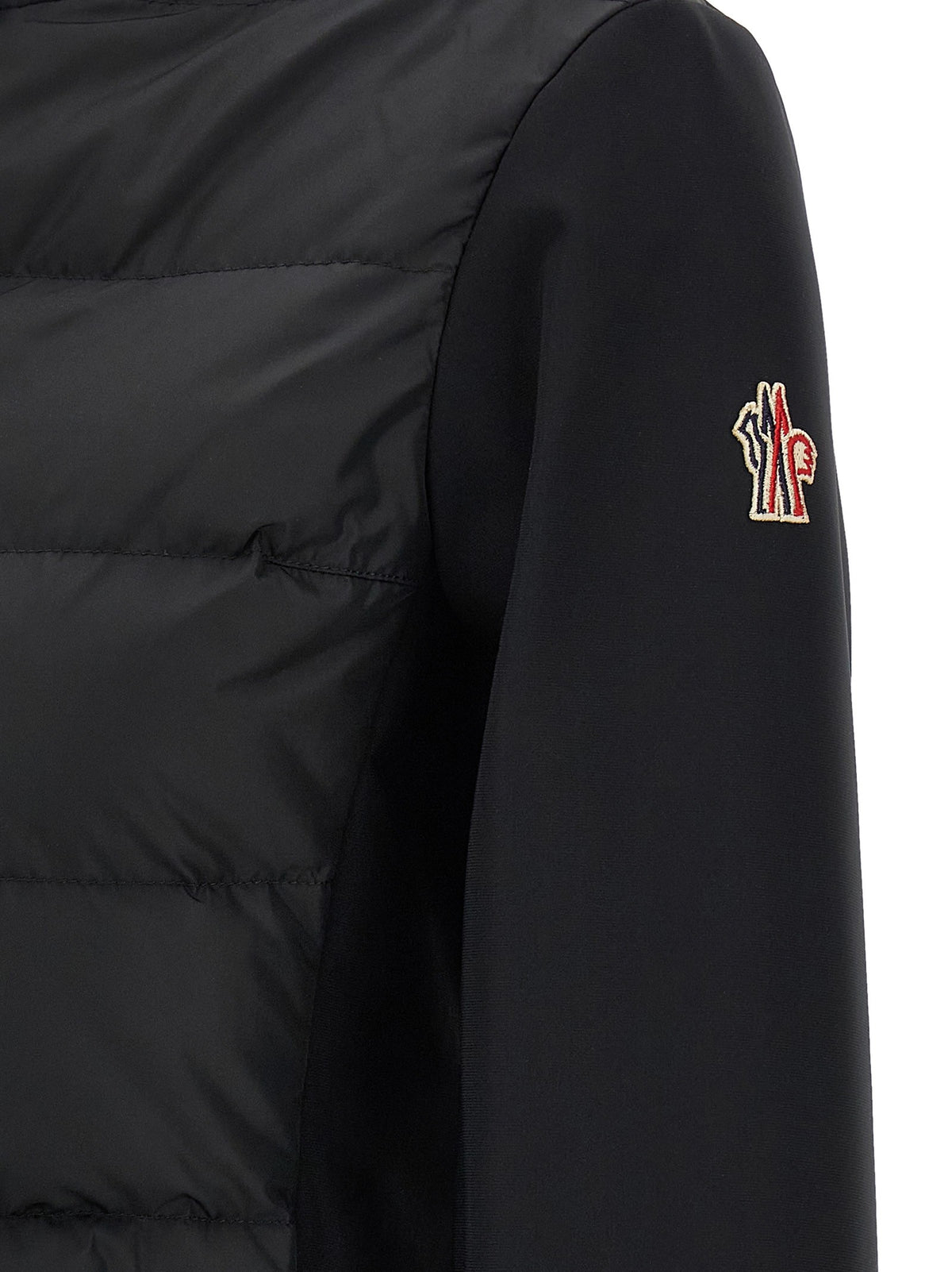 'Padded Zip-Up' cardigan