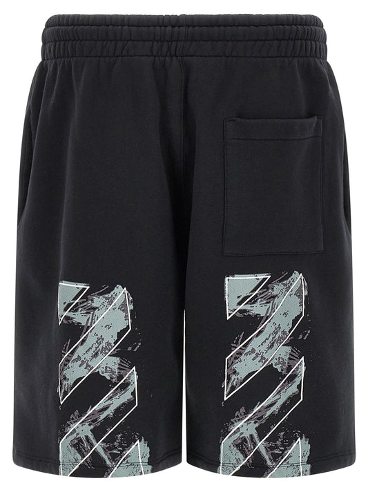 'Paint Diag Skate' bermuda shorts