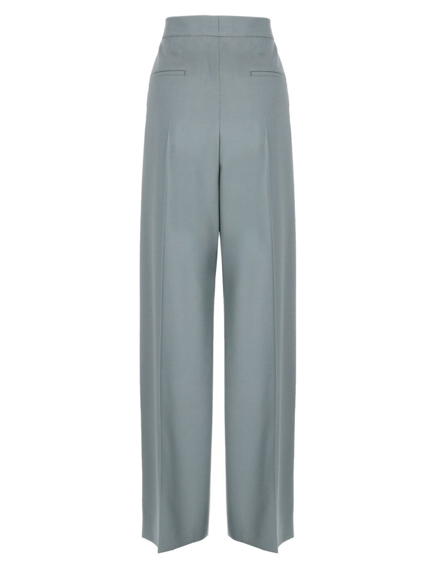 PANTALONE A SIGARETTA SARTORIALE IN GABARDINE DI LANA