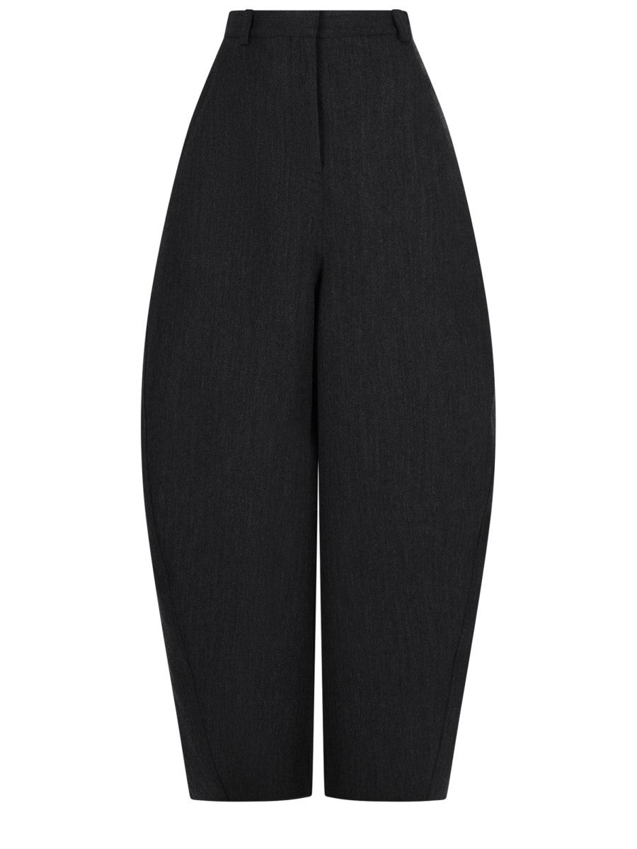 Pantalone Barrel In Lana