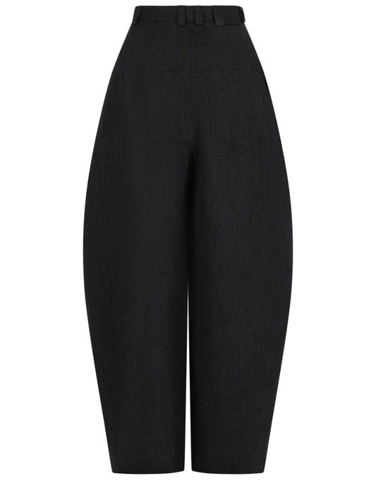 Pantalone Barrel In Lana