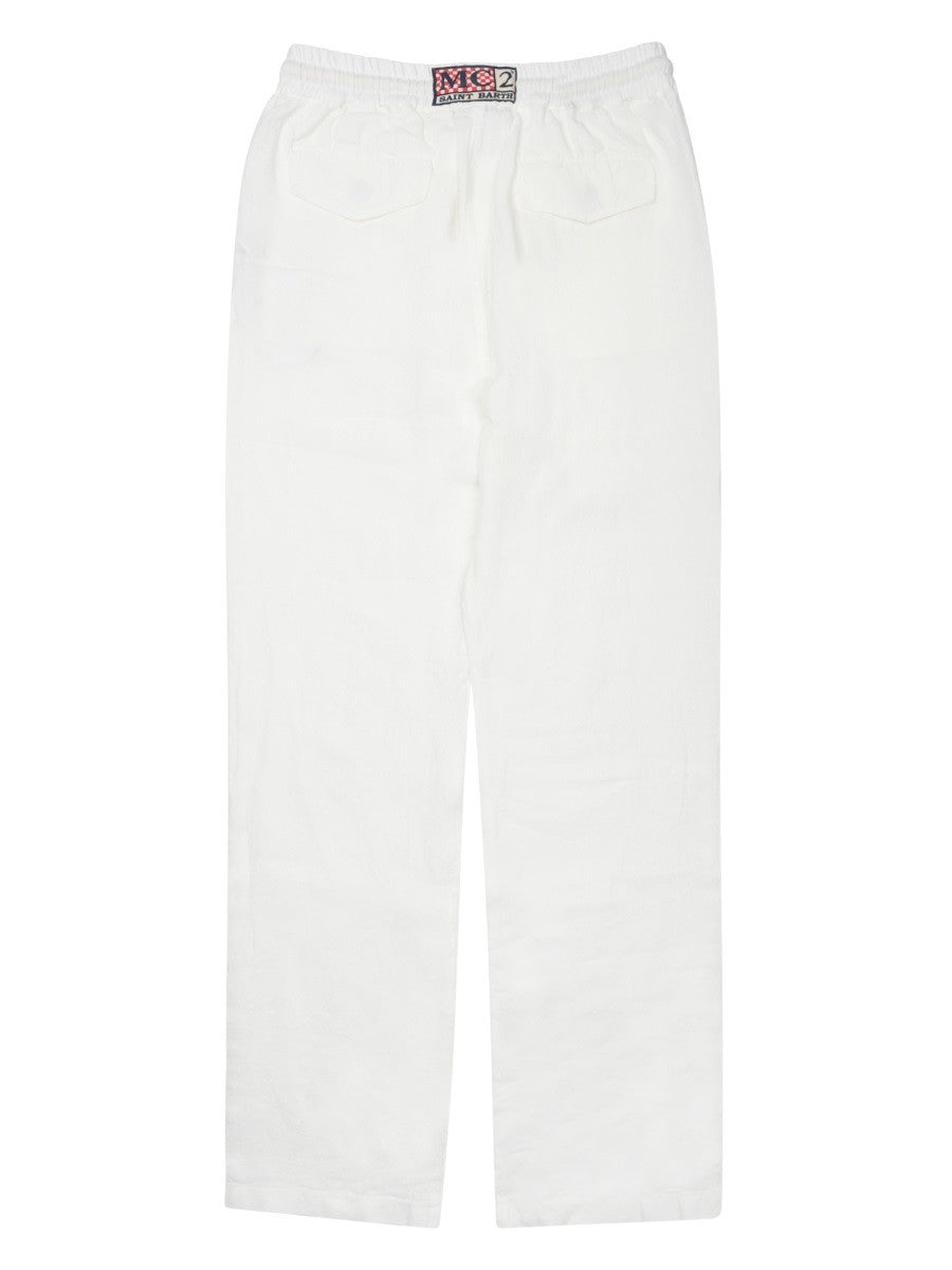 PANTALONE "CALAIS" IN PURO LINO