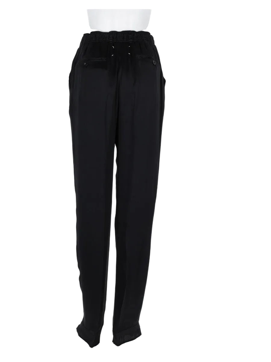 pantalone in raso con coulisse