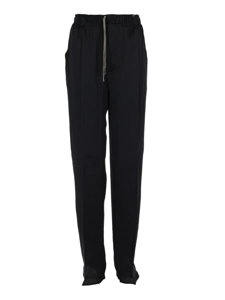 pantalone in raso con coulisse