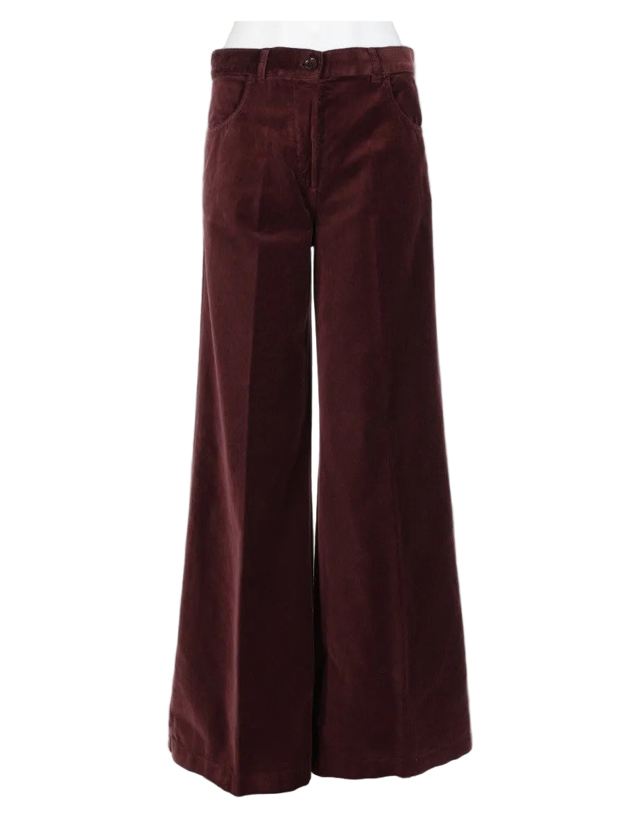 pantalone in velluto di cotone
