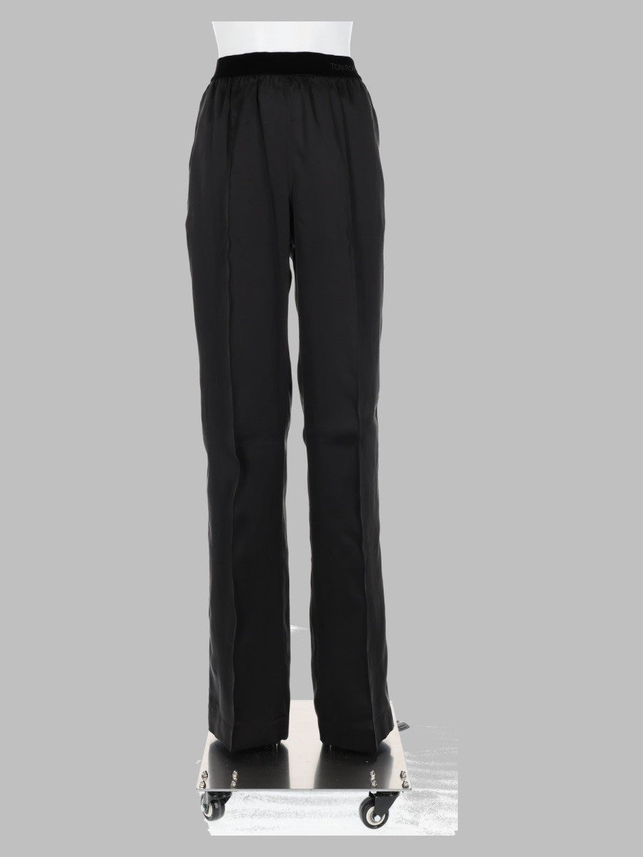 pantalone pj in raso di seta stretch