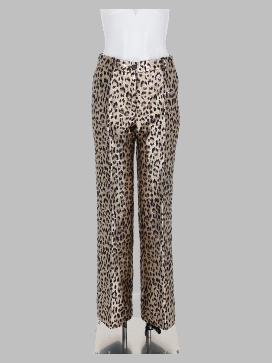 Pantalone con Motivo Animalier