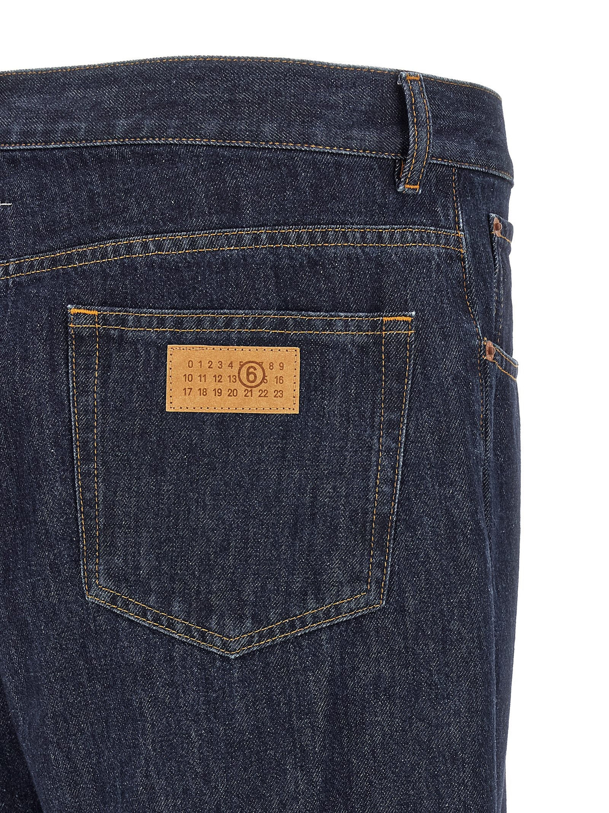 Patchwork insert jeans