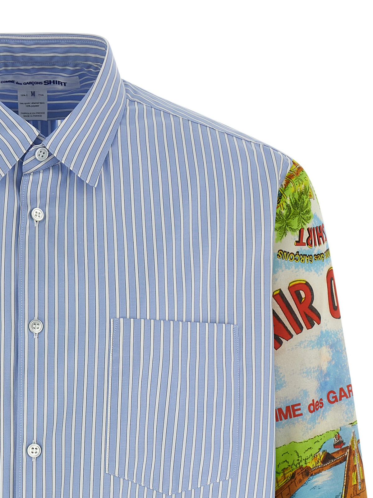 Patterned sleeve shirt