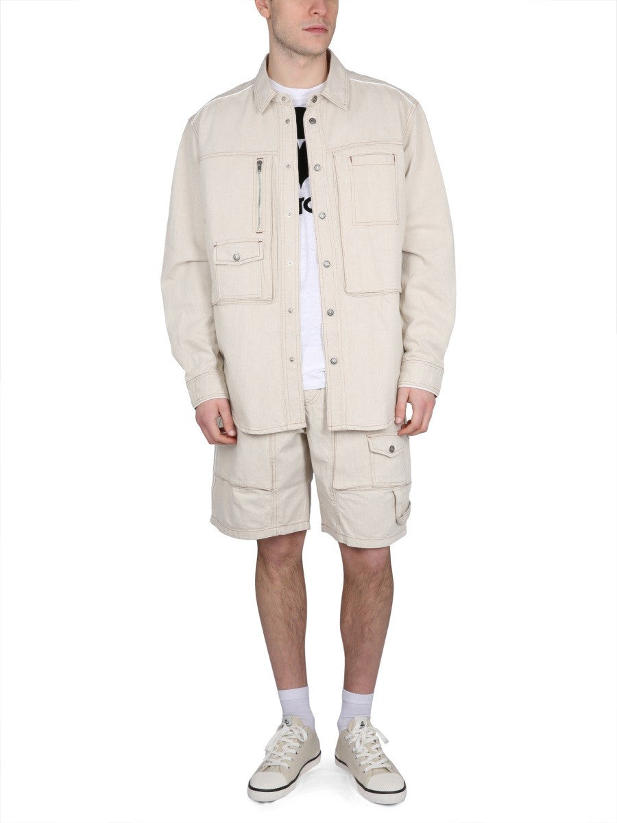 PEIO DENIM BERMUDA SHORTS
