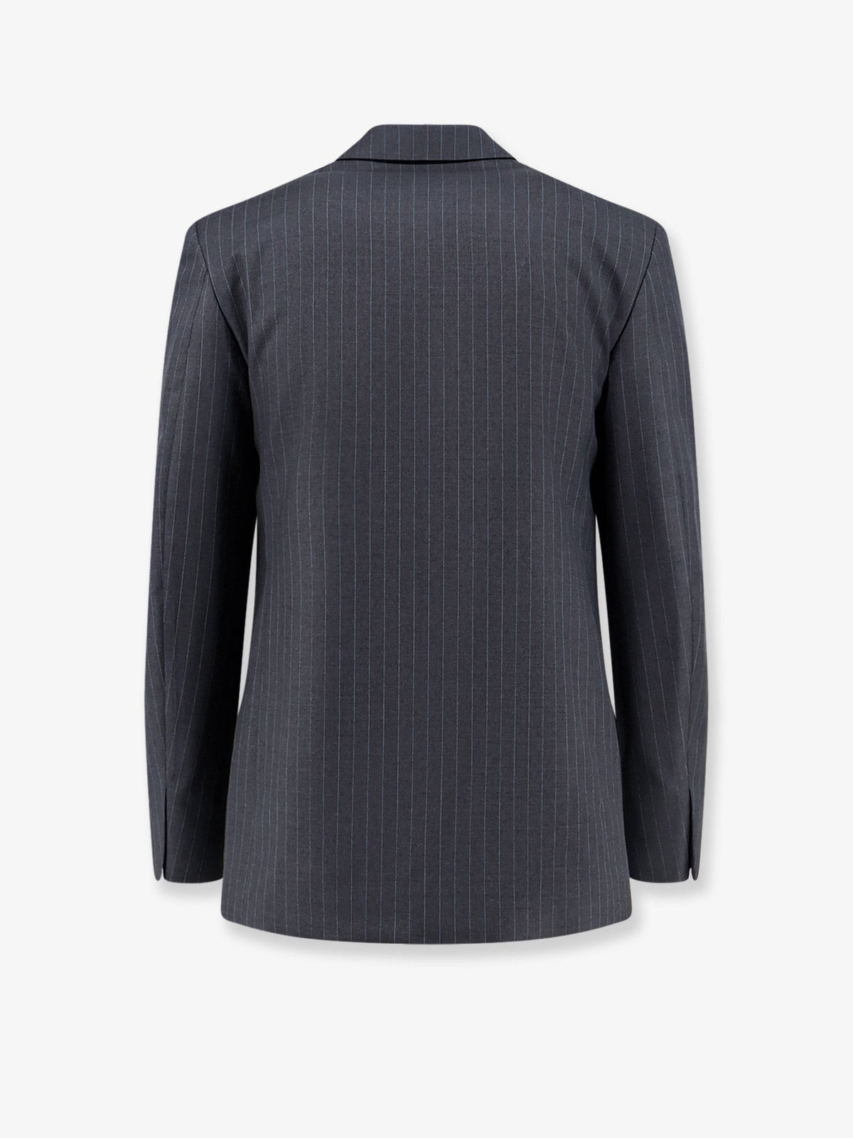 Pinstriped wool blazer