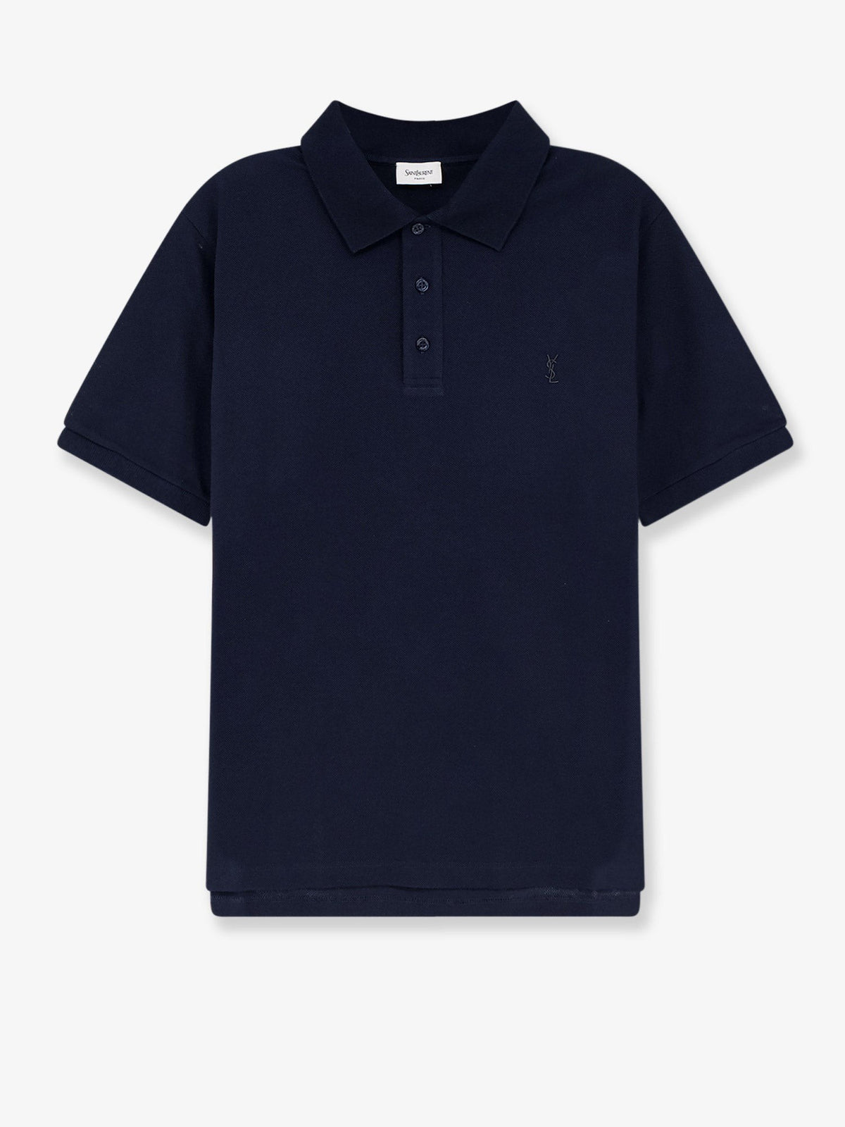 Piqué cotton polo shirt with Cassandre embroidery