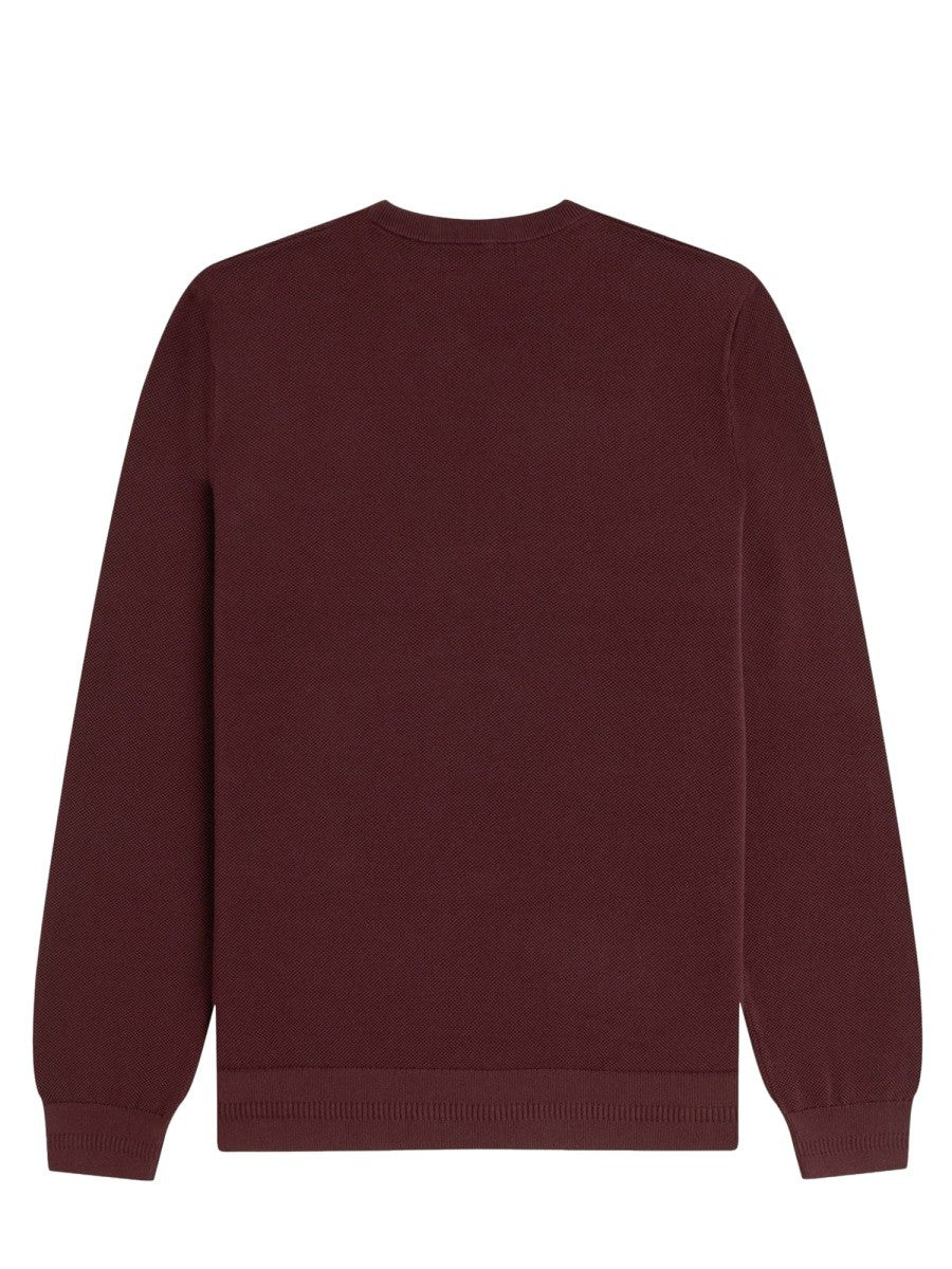 PIQUE SWEATER WITH LOGO