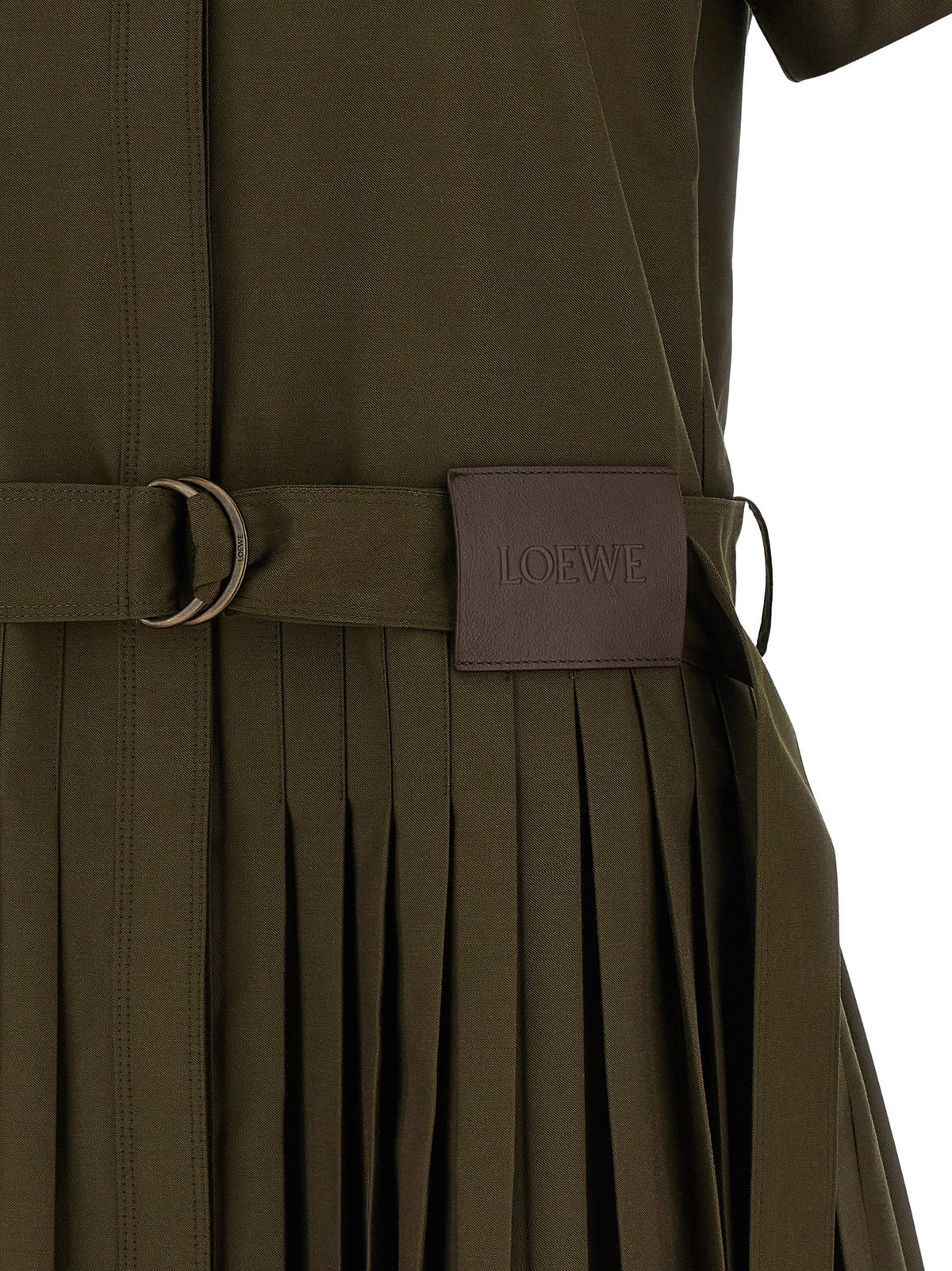 Pleated chemisier dress