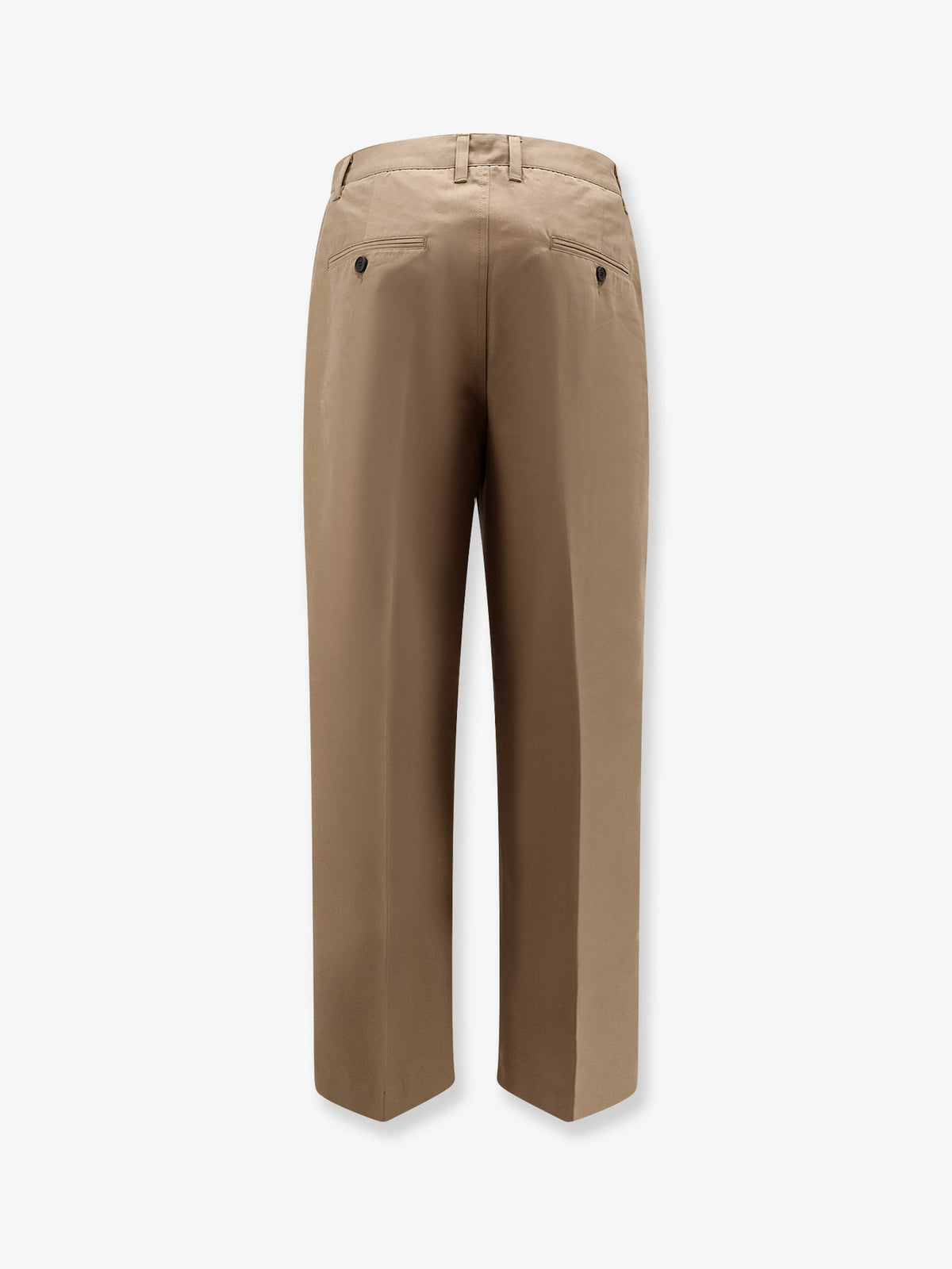 Pleated Chino Slacks Trousers