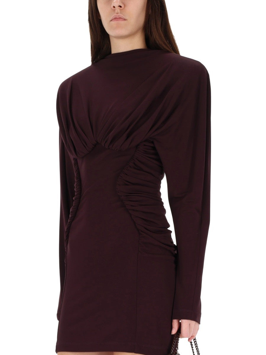 PLEATED MINI DRESS