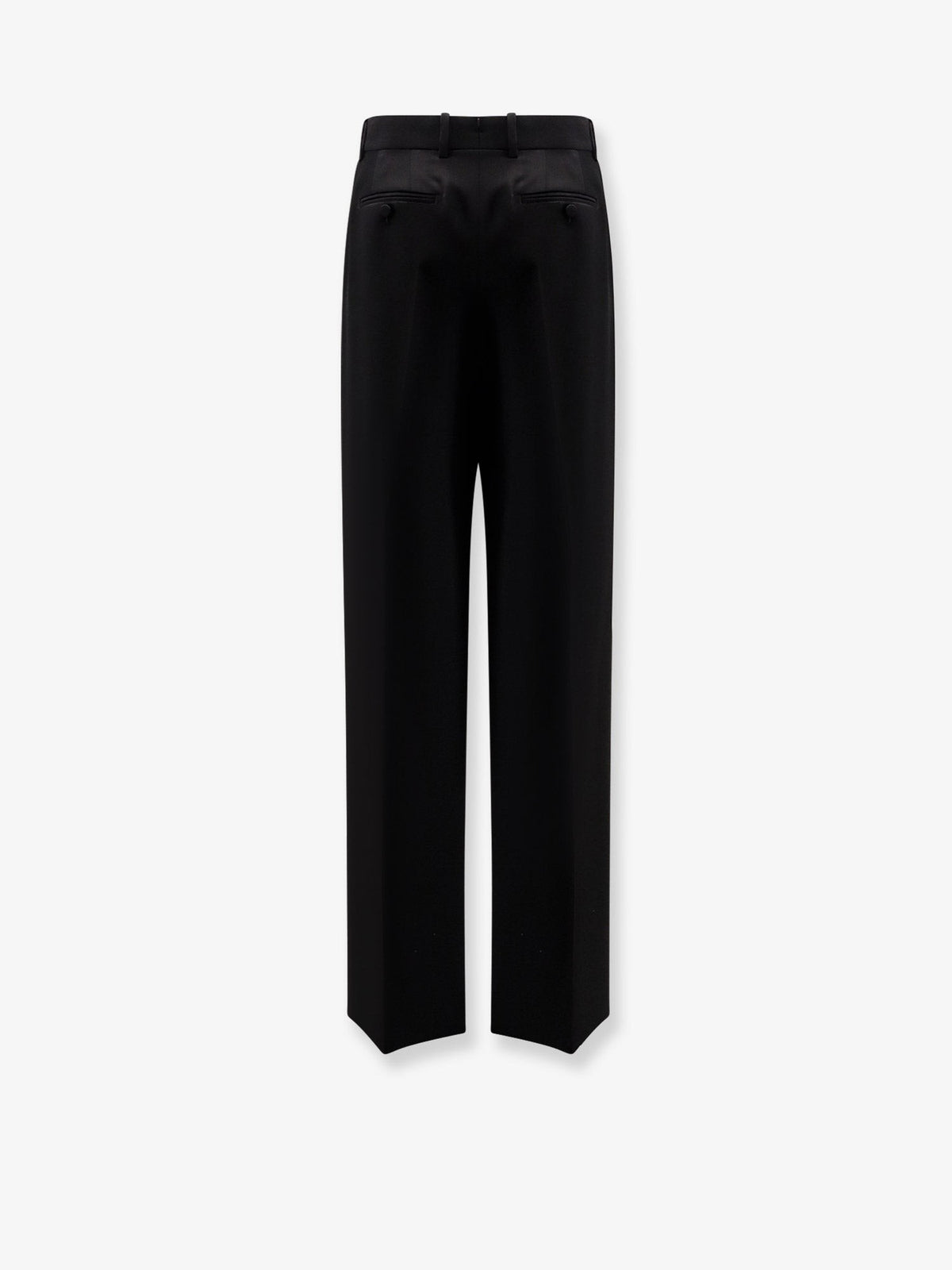 Pleated wool trousers