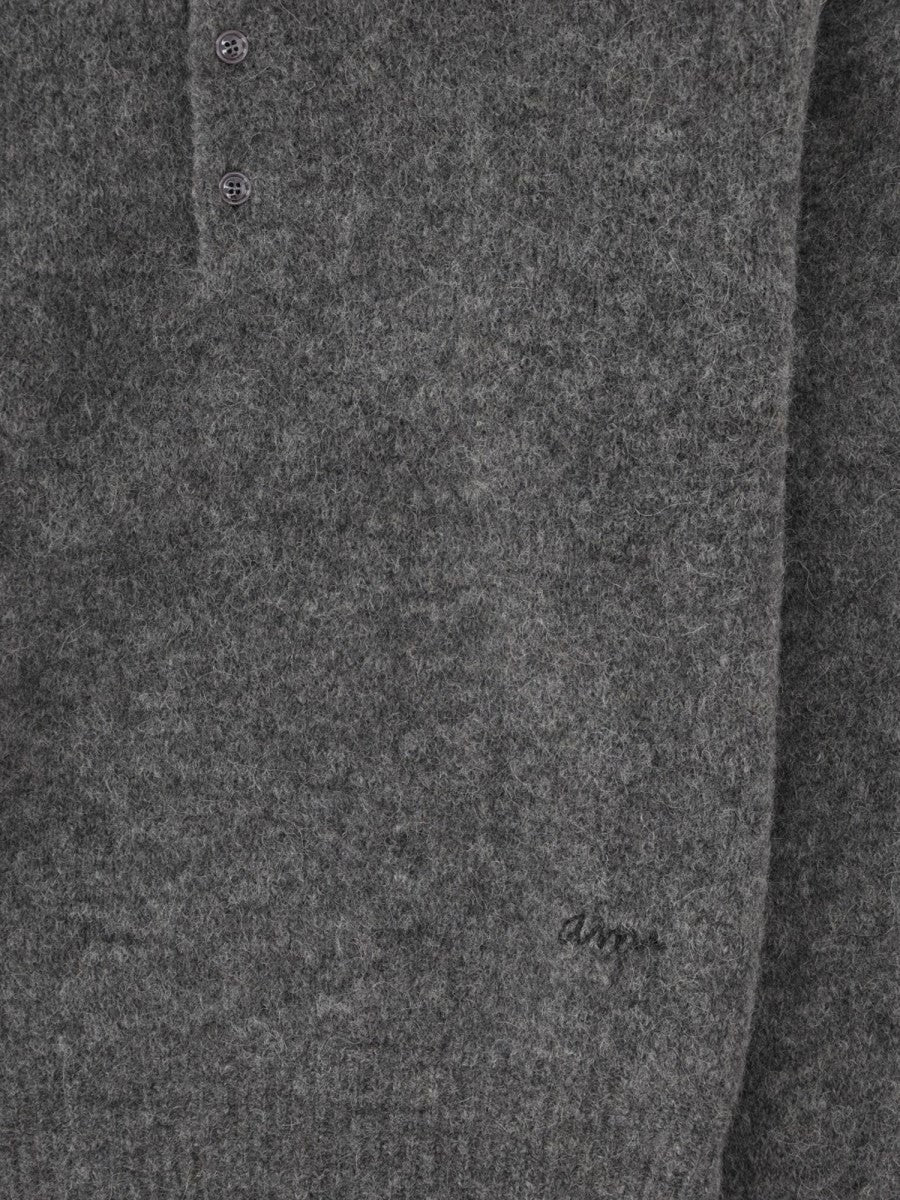 Polo in Maglia con Logo Ricamato